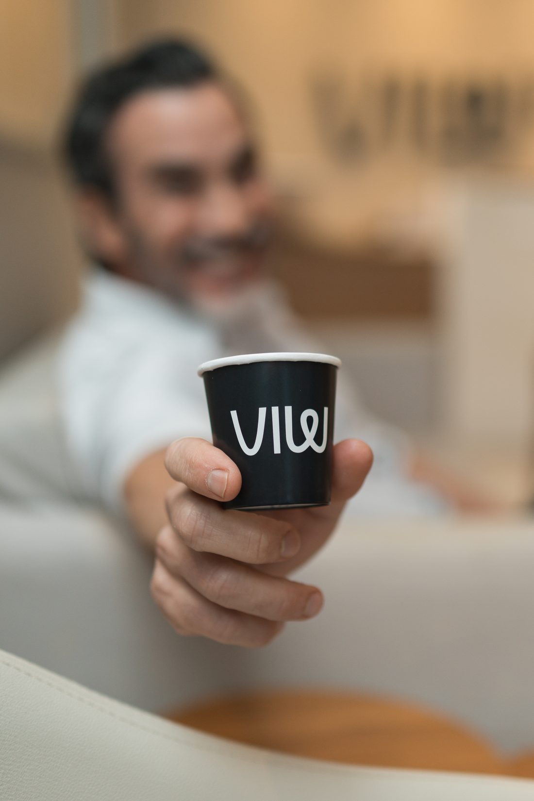 O café servido na recepção da VIW